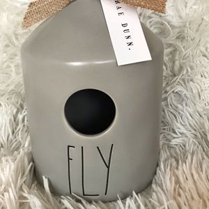 Rae Dunn Gray Fly Birdhouse